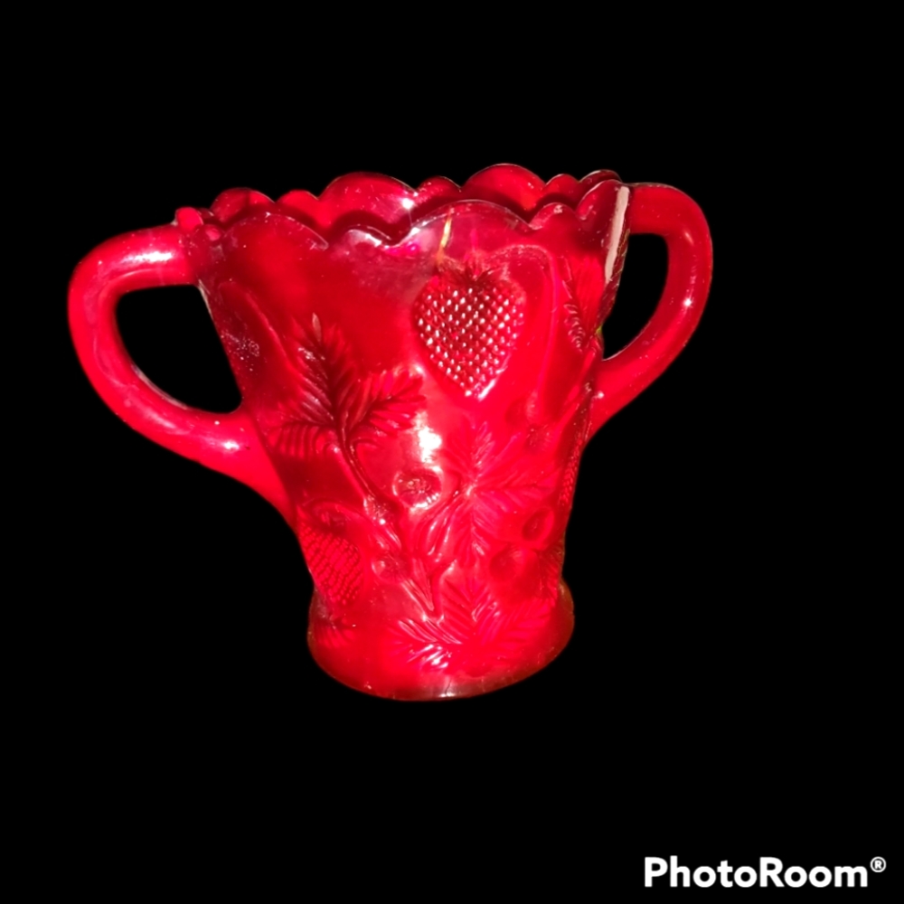 Mosser Red Amberina Glass